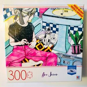 “Me Time” by Ana Jaren 300 pc Jigsaw Puzzle, Like New, 24”x18”